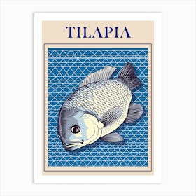 Tilapia Seafood Poster Art Print