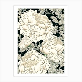 Alexander Fleming Peonies 3 Drawing Art Print