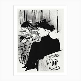 Le Café Concert Une Spectatrice (1893), Henri de Toulouse-Lautrec Art Print