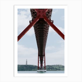 The 25 de Abril Bridge in Lisbon Art Print