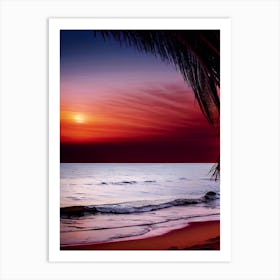 Sunset At The Beach 309 Art Print