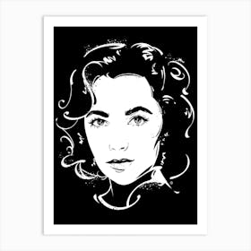 Elizabeth Taylor Art Print