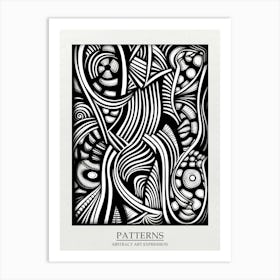 Patterns Abstract Black And White 2 Poster Art Print