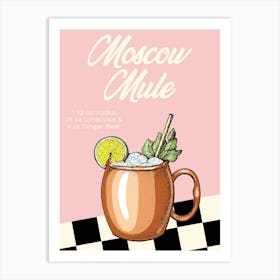 Moscow Mule Pink Art Print