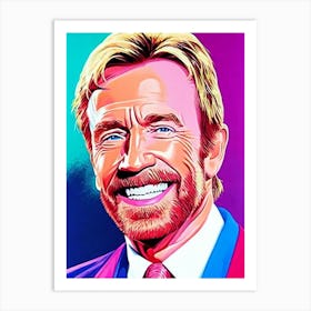 Chuck Norris Pop Movies Art Movies Art Print