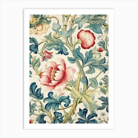 Floral Wallpaper 225 Art Print