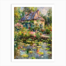  Floral Garden Fairy Pond 7 Art Print