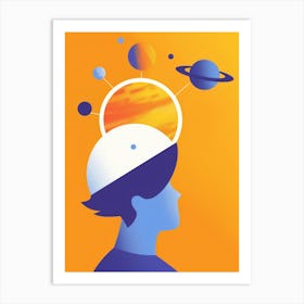 Planets In The Sky Art Print