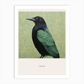 Ohara Koson Inspired Bird Painting Crow 3 Poster Art Print