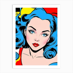 Pop Art Icon: The Essence of the Modern Muse Wonder Woman Art Print