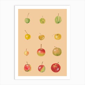 Watercolor Apples Art Print