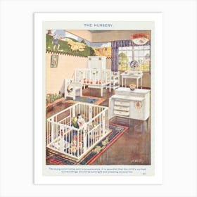 The Nursery from Mrs. Beeton's Book Art Print