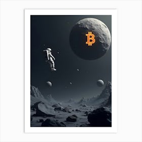 Bitcoin In Space 11 Art Print