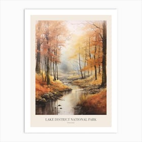 Lake District National Park Uk Trail Poster Art Print