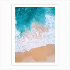 Aerial View Of A Beach 84 Art Print