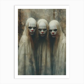 Ghost Clowns Art Print