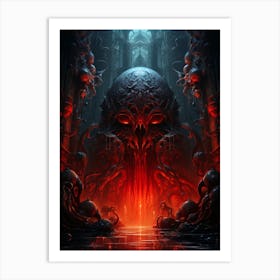 Demon Skull Art Print