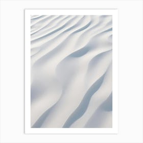 White Sand Dunes Art Print