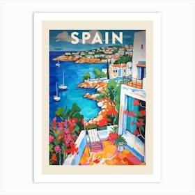 Ibiza Spain 1 Fauvist Painting  Travel Poster Art Print