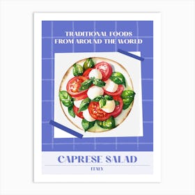 Caprese Salad Italy 1 Foods Of The World Art Print