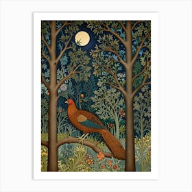 William Morris Pheasant In The Woods 1 Art Print