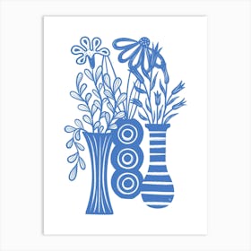 Blue Tabletop Art Print