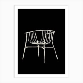 Wire Chair Art Print