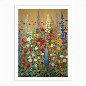 Gustav Klimt Flower of Wildflowers Art Print