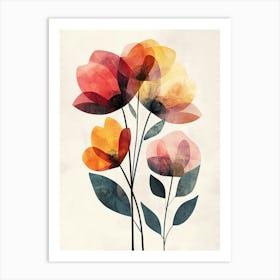 Watercolor Flowers Art Print