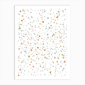 Coral Specks Art Print