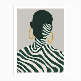 Zebra Print 8 Art Print