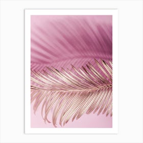 Close Up Of A Palm Leaf Art Print