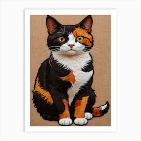 Calico Cat Art Print