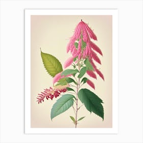 Poison Sumac Vintage Pastel 2 Art Print