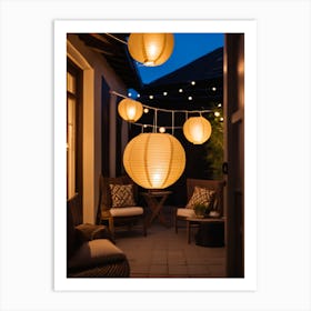 Paper Lanterns Art Print