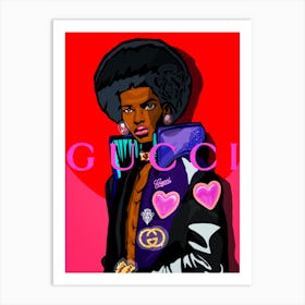 Afro Sheen and Gucci Dreams 1 Art Print