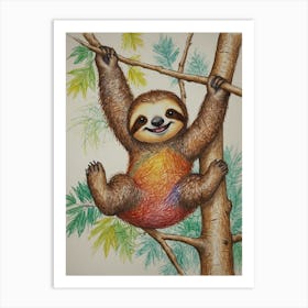 Sloth 41 Art Print