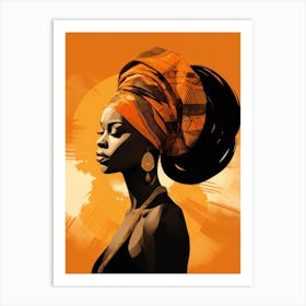 African Woman Portrait 8 Art Print