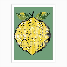 Lemon Mosaic 1 Art Print