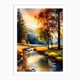 Landscape Painting 236 Art Print