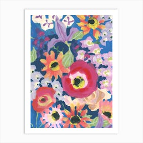 Viva Magenta Poppy Art Print