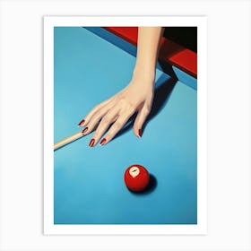 Pool Table 5 Art Print