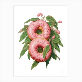 Pink Donuts Art Print