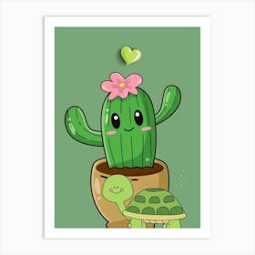 Cute Cactus- Kids Art Print