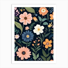 Floral Pattern 5 Art Print