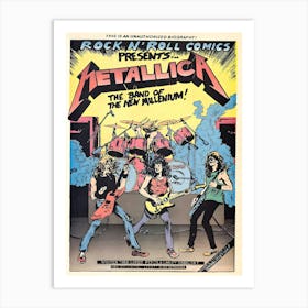 Metallica Vintage Concert Music Poster Art Print