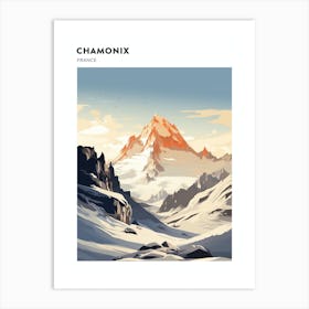 Chamonix France 3 Hiking Trail Landscape Poster Art Print