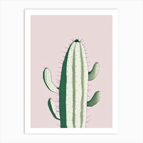 Prickly Pear Cactus Simplicity 2 Art Print