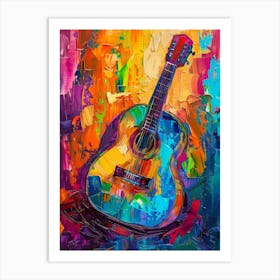 Guitar Painting 1 Art Print