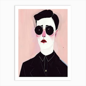 Man In Sunglasses 2 Art Print